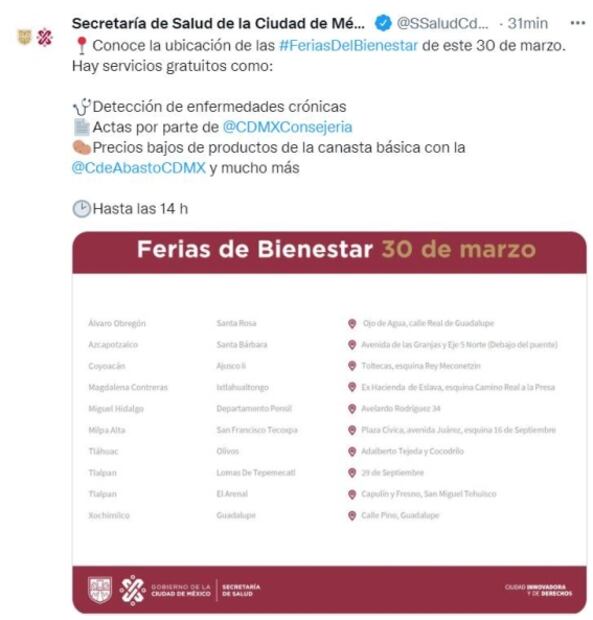 Ubica dónde y cuándo habrá consultas médicas gratis en CDMX 