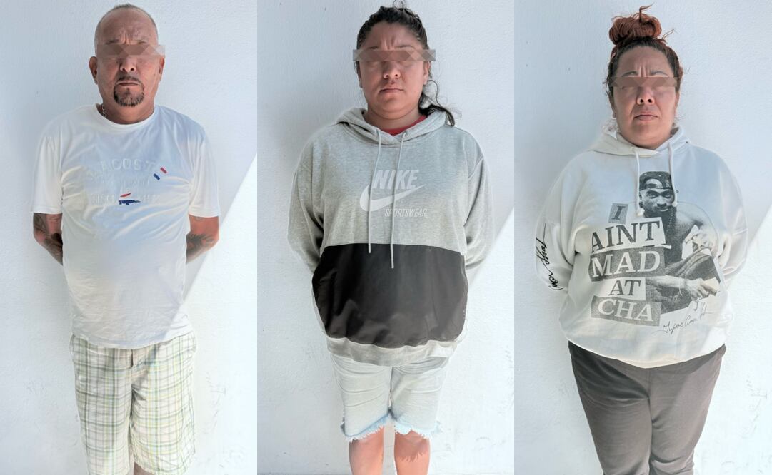 Extorsionadores detenidos. Foto: Especial