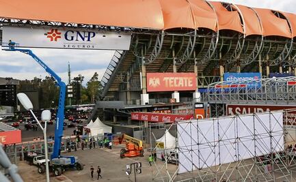 Colocación de lonas en el Estadio GNP queda inconclusa