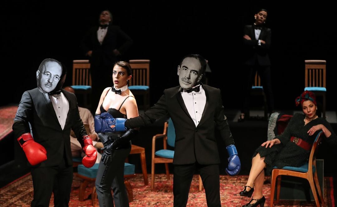 El montaje que se presenta con la Compañía Nacional de Teatro plantea un encuentro imaginario entre Harry Dexter White y John Maynard Keynes