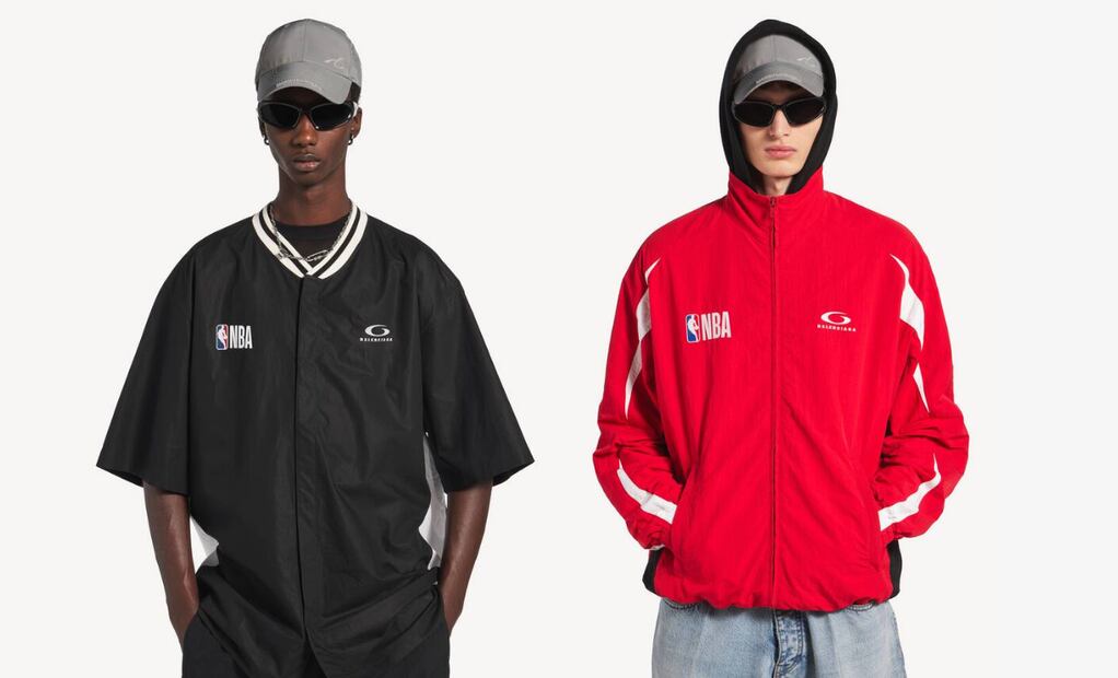 La colaboración Balenciaga x NBA redefine la moda deportiva con siluetas oversize y diseño de alta costura. Fotos: Balenciaga