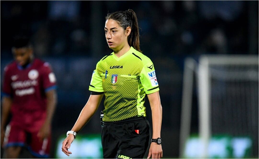 Maria Sole Ferrieri Caputi se convertirá en la primera mujer en arbitrar un partido de Serie A / FOTO: Twitter: @IFTVofficial