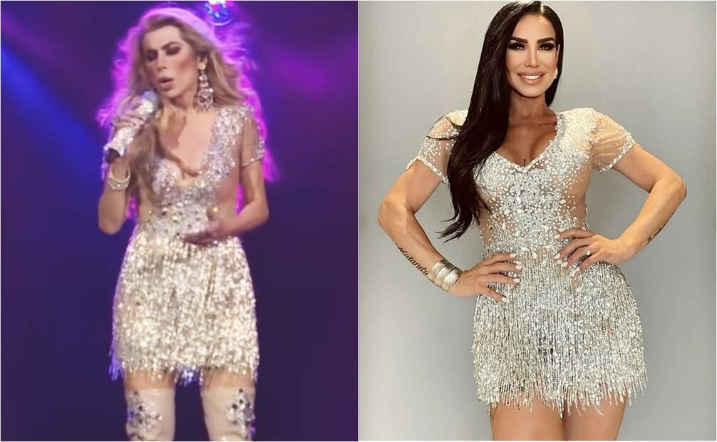 Dulce y Lis Vega, utilizando el mismo diseño de Mitzy.
Fotos: YouTube e Instagram