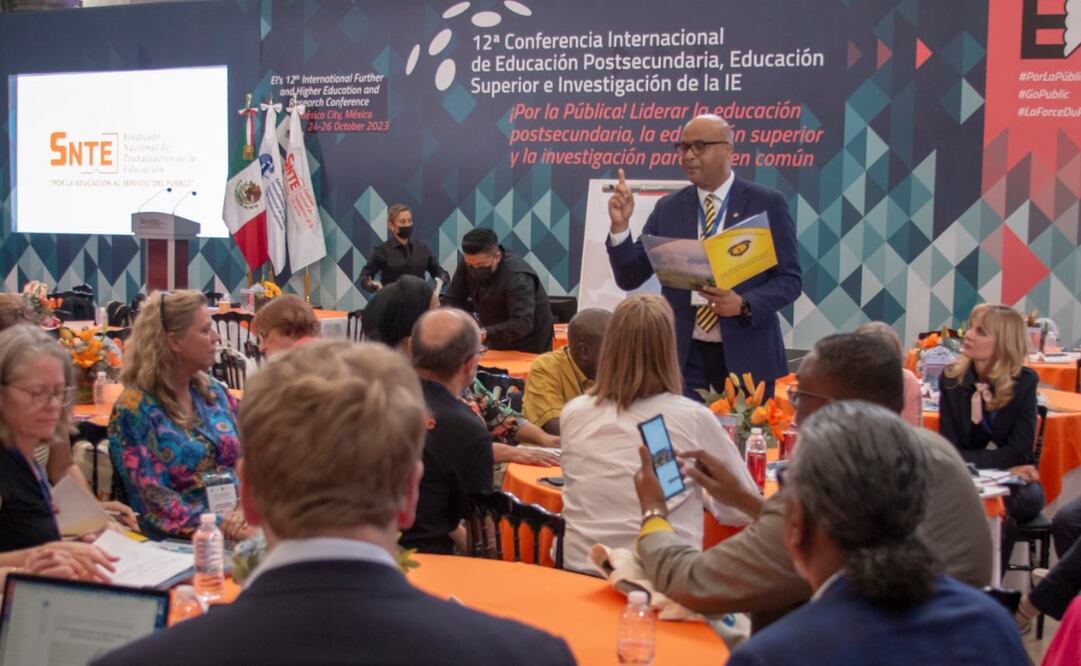 La 12 Conferencia sobre Educación Postsecundaria, Educación Superior e Investigación, de la Internacional de la Educación. Foto: SNTE