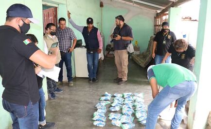 Catean y aseguran dos casas en Chiapas donde supuestamente entregaban despensas