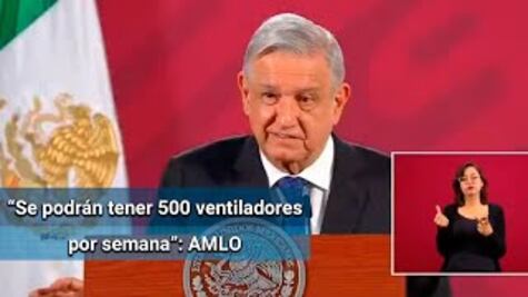 Ventilador creado por Conacyt comenzará a producirse en mayo: AMLO