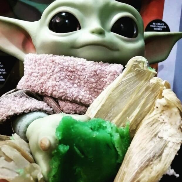 ¡This is the way! Ya están aquí los tamales de Baby Yoda