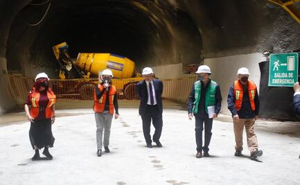 AMLO y Sheinbaum recorren obras de ampliación en línea 12 del Metro
