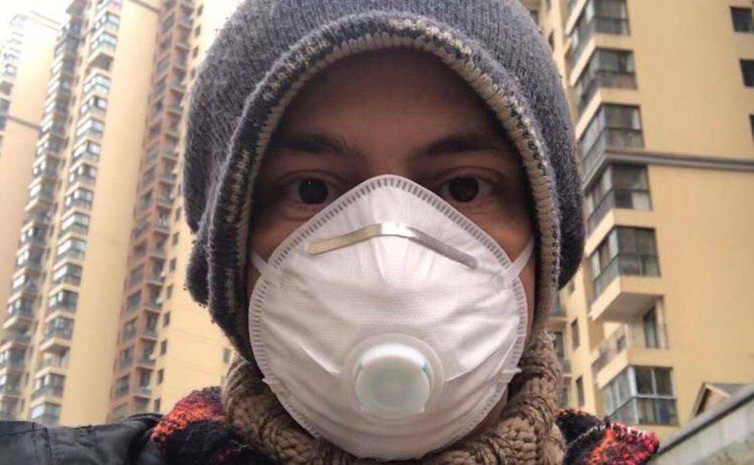 Daniel Stamatis, es arquitecto y se encuentra en Wuhan realizando un doctorado / Tomada de Twitter @wheretogooncein