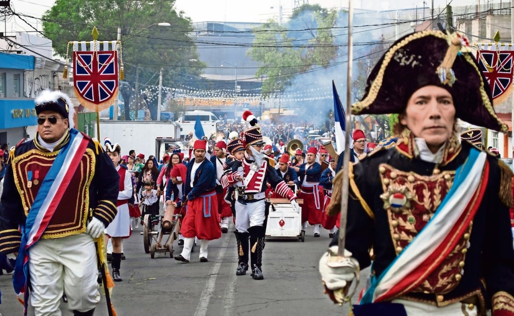 Conmemoración de la Batalla de Puebla, ocurrida el 5 de mayo de 1862, cuando el país celebró la derrota del ejército francés. Foto: Archivo / El Universal