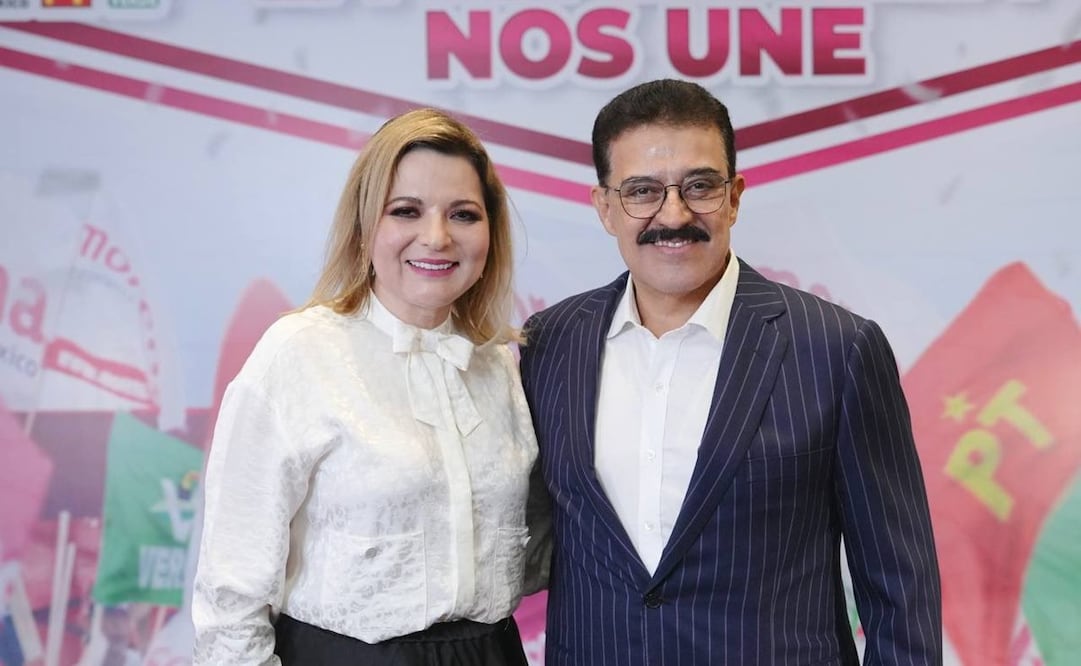 Carlos Lomelí y Claudia Delgadillo aspirantes a la gubernatura de Jalisco. Foto: X Morena