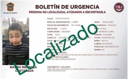 Localizan a niño perdido en McDonald’s de Edomex