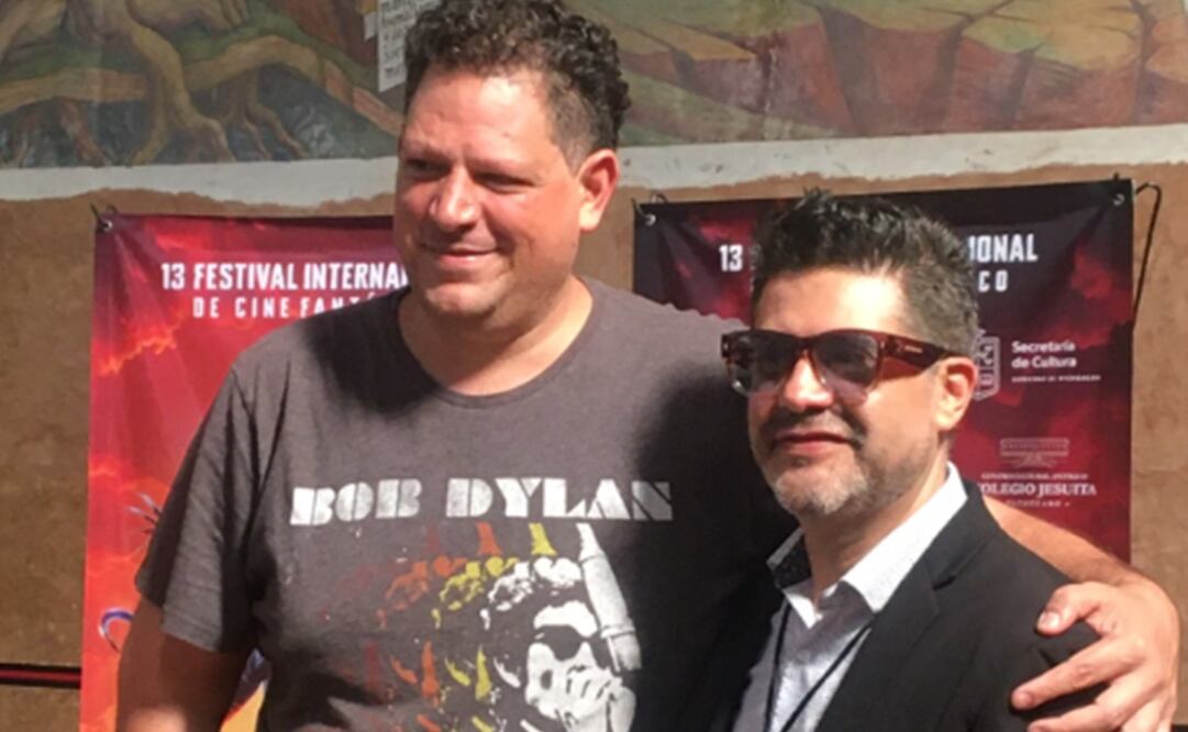 Yossi Zagha y Miguel Angel Marin, director de Feratum. Foto: César Huerta/EL UNIVERSAL.