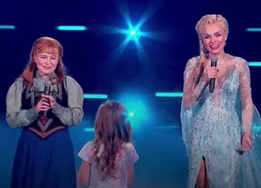 Elenco de Frozen sorprende a niña ucraniana que cantó Let It Go en refugio antibombas