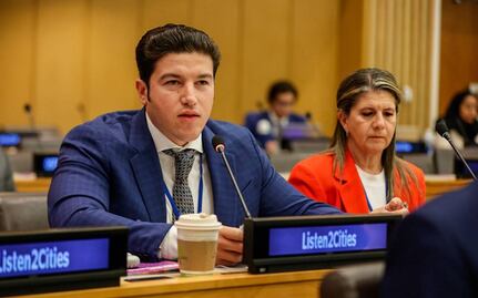 Ante la ONU, Samuel García destaca estrategia de hambre cero en Nuevo León