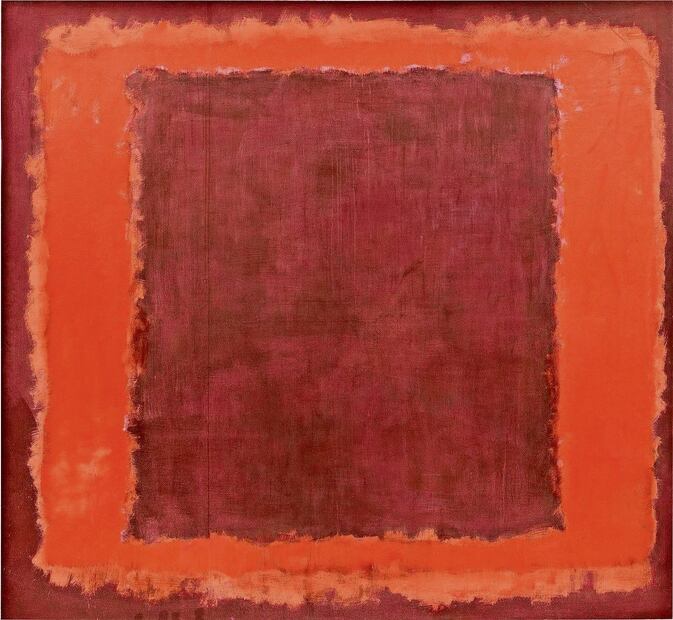 "Red on Maroon" ("Rojo sobre marrón", 1959), de Mark Rothko. /EFE