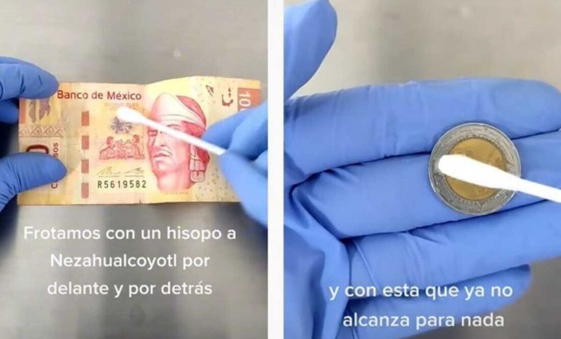 ¿Son más sucios los billetes o las monedas mexicanas? este video de TikTok te lo explica