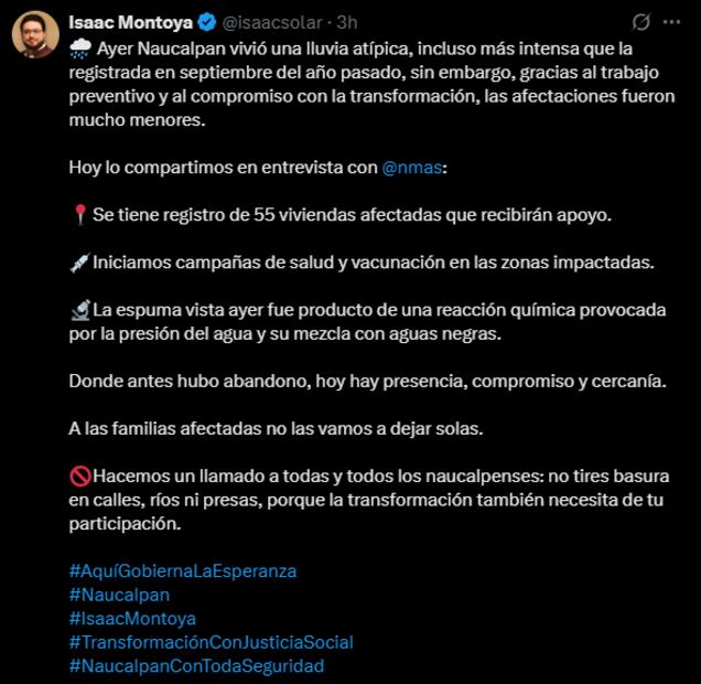 Foto: Captura de pantalla en X