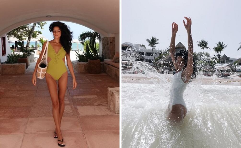 El traje de baño 'one piece' es muy elegante. Foto: Especial. Instagram @alecapetilloga