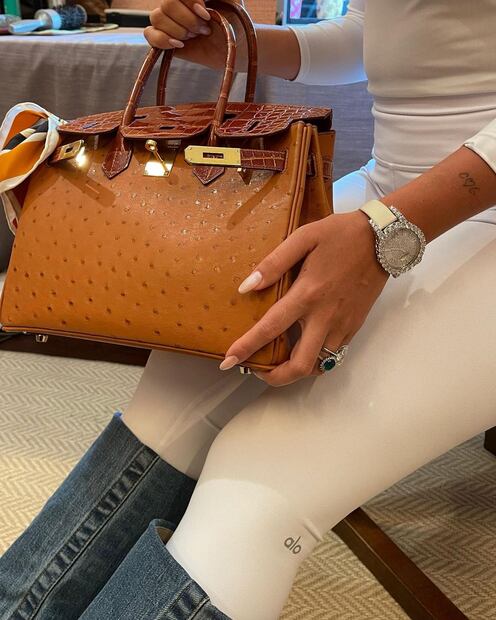 Georgina Rodríguez y sus leggins blancos (Fuente Instagram @georginagio)