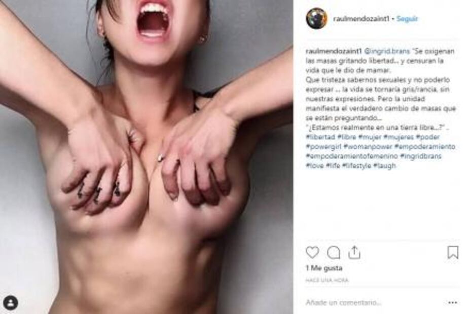 Ingrid Brans posa topless y la censuran en Instagram