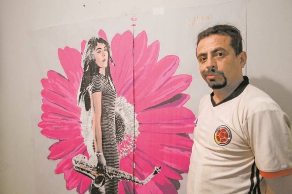 Crean pieza de arte urbano en honor a Malena, saxofonista y activista