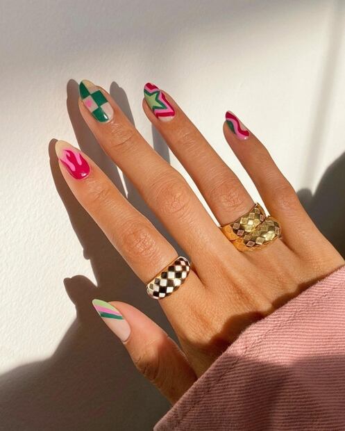 Uñas “pic and mix”, la tendencia que está enloqueciendo Instagram 