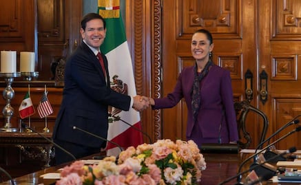 Sheinbaum recibe a Marco Rubio en Palacio Nacional; dialogan sobre seguridad fronteriza