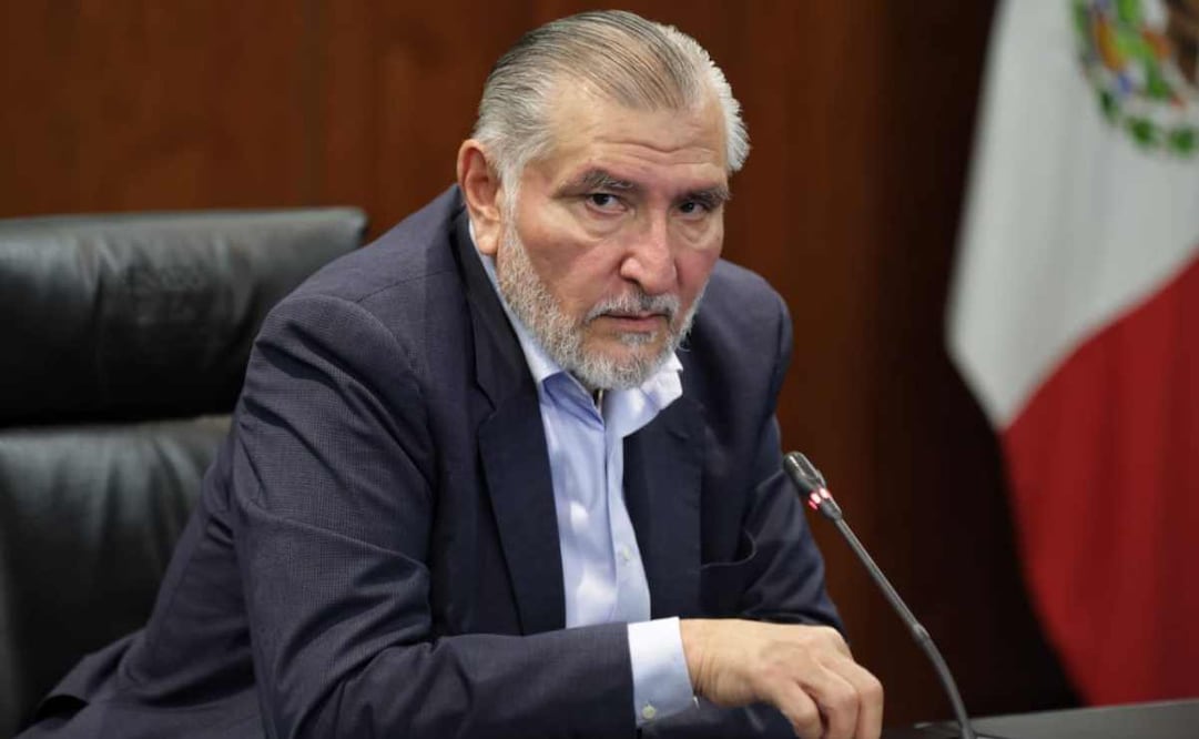 Conferencia de prensa de Adán Augusto en la Jucopo, este 29 de septiembre del 2025. Foto: Fernanda Rojas / EL UNIVERSAL.