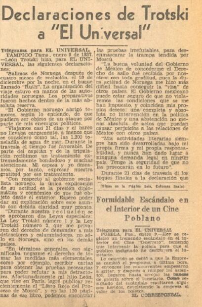 When Russian revolutionary Leon Trotsky was offered asylum in Mexico