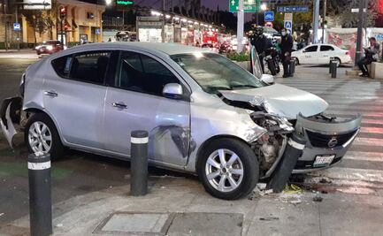 Conductor choca contra remolque del programa Conduce sin Alcohol en la Cuauhtémoc
