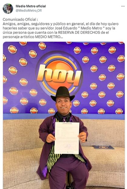 Medio Metro anuncia marca de ropa tras registro de nombre: "Papelito habla"