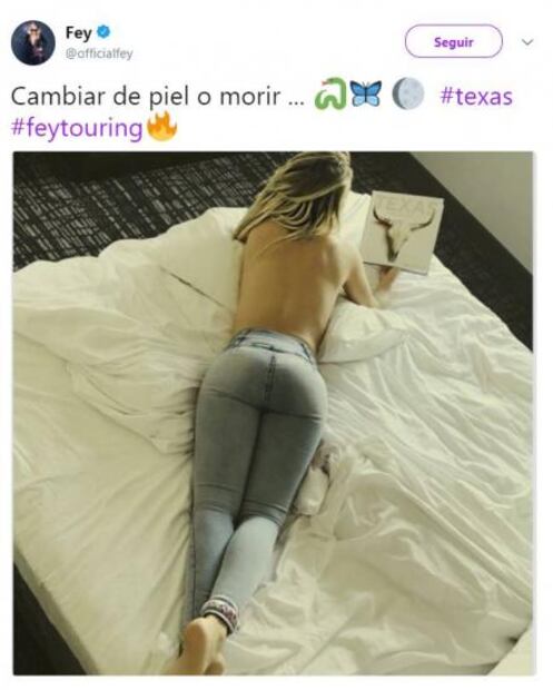 Fey aún no sale de la cama... Publica nueva foto