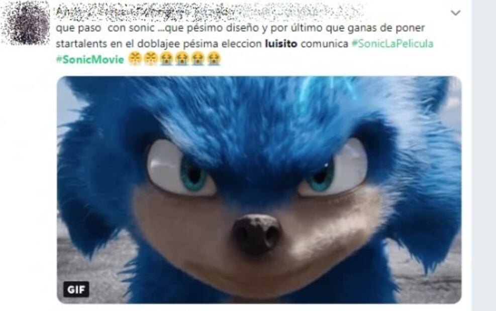 Tras críticas al tráiler, cambiarán diseño de Sonic en la película