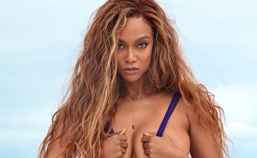 Tyra Banks luce excelente en traje de baño. Foto: Cortesía