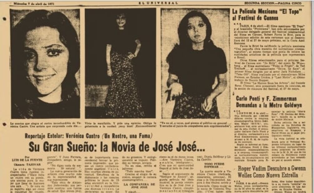 El día en que José José y Verónica Castro se casaron