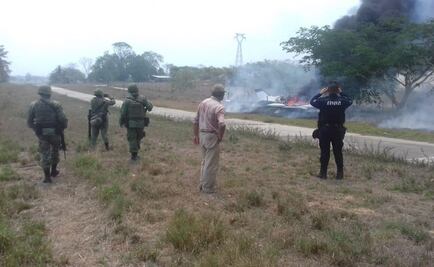 Avioneta accidentada en Veracruz era perseguida por la Fuerza Aérea