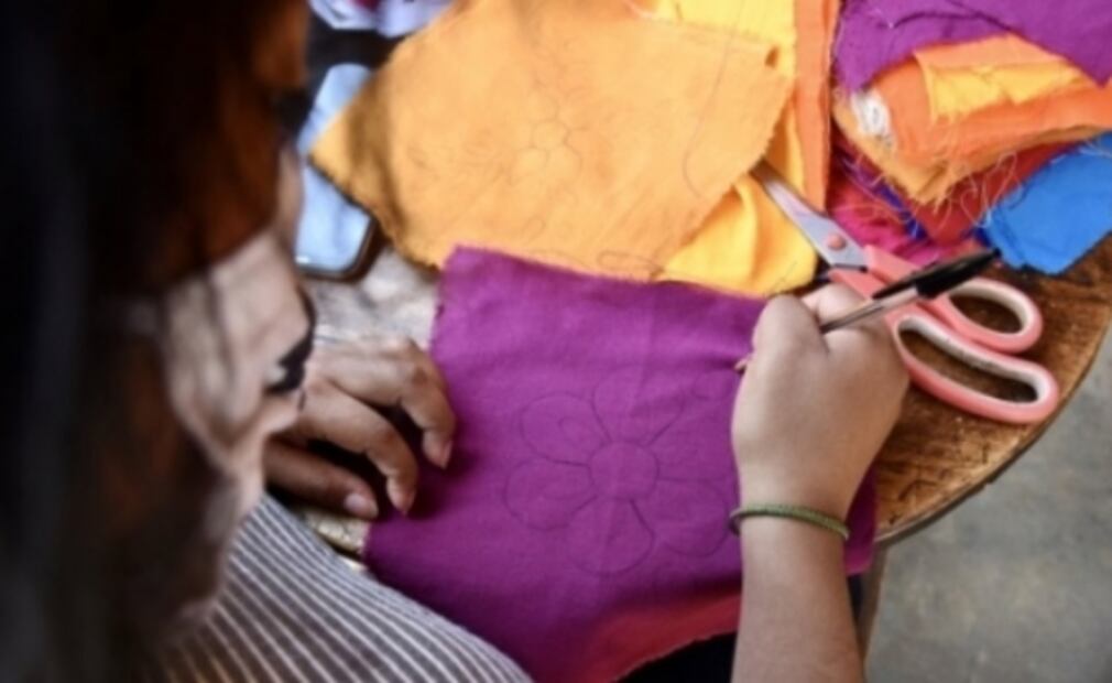 Mexican artisans make hand embroidered face masks for the COVID-19 pandemic