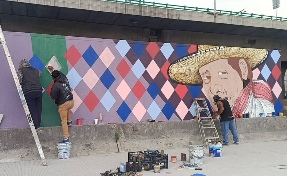 Para su creador, Canek Leyva, la obra refleja más que colores y formas: captura los sueños de varias generaciones.
Foto: Gisela González.