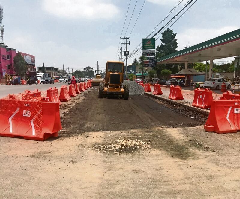 En Chalco comenzaron los trabajos para el Trolebús. Foto: Emilio Fernández/EL UNIVERSAL