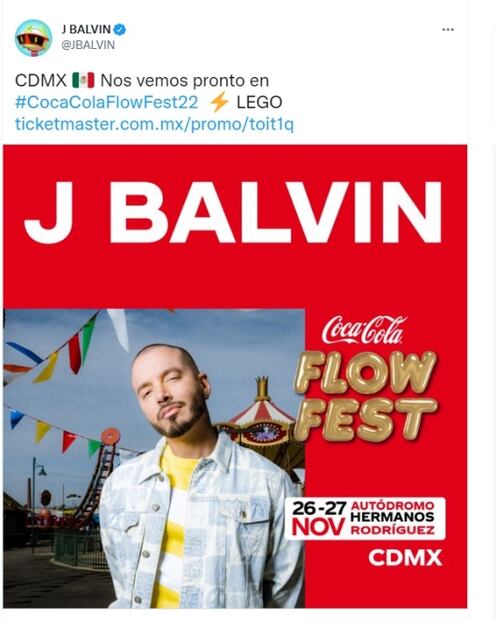 J Balvin anuncia participación en el festival "Flow Fest"; usuarios le piden dueto con Nodal