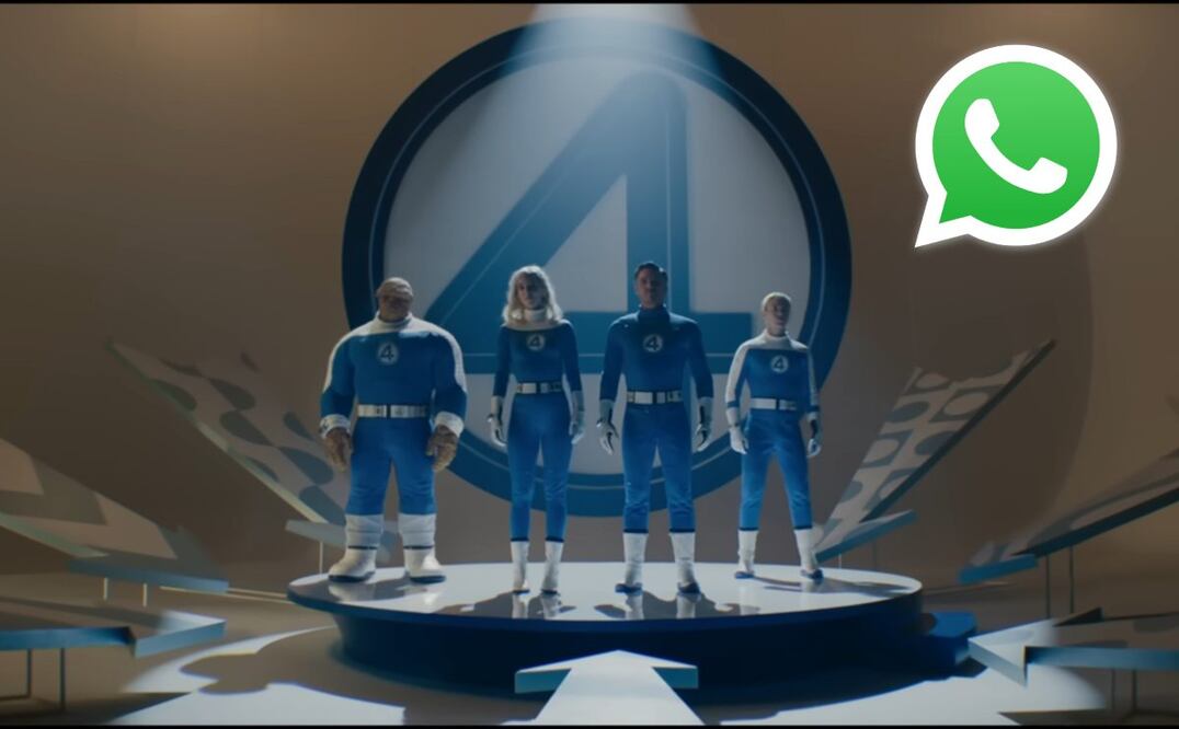 Modo "Los 4 fantásticos" en WhatsApp. Imagen: captura de pantalla