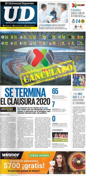 Liga MX hace oficial la cancelación del Clausura 2020