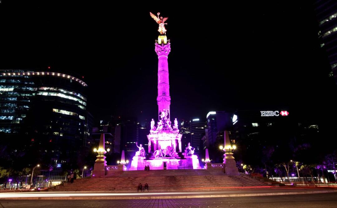 Monumentos del DF se iluminarán de rosa 
