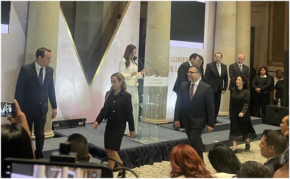 Libia Dennise García Muñoz, Gobernadora electa de Guanajuato presenta a su nuevo gabinete este 18 de septiembre de 2024. Foto: Especial