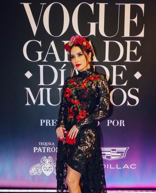 Cynthia Rodríguez derrocha estilo con su look de Día de Muertos