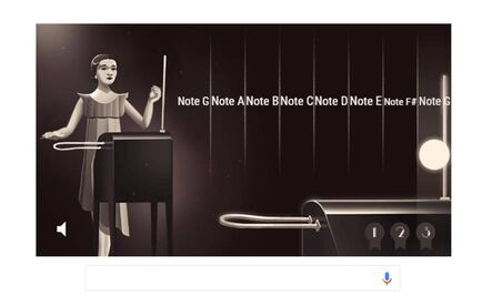 Google celebra a Clara Rockmore, virtuosa del theremin