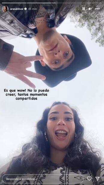 Ara Saldivar y Julián Figueroa se hicieron buenos amigos en las grabaciones de la telenovela de Nicandro Díaz.
Foto: Instagram