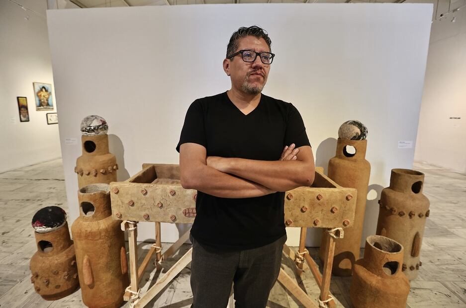 “Desde el corazón del barrio. Tepito raíces profundas, voces que resuenan”, muestra exhibida en la Galería José María Velasco.
Foto: EL UNIVERSAL / Berenice Fregoso