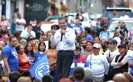 ¡Aquí vamos decididos a la victoria, aquí vamos con rumbo fijo y claro!, asegura Giovani Gutiérrez a vecinos de Coyoacán